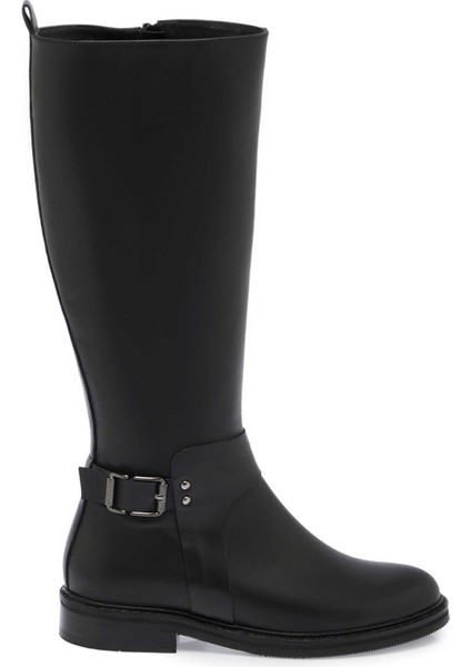 Siyah Hakiki Deri Kadın Klasik Çizme - K24K1CM67629-A23 modelleri