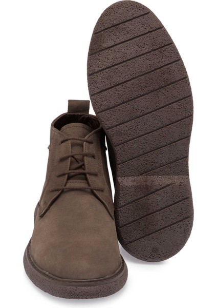 Kum Hakiki Nubuk Deri Erkek Casual Bot - E24K1BT56952-B21 fırsatları