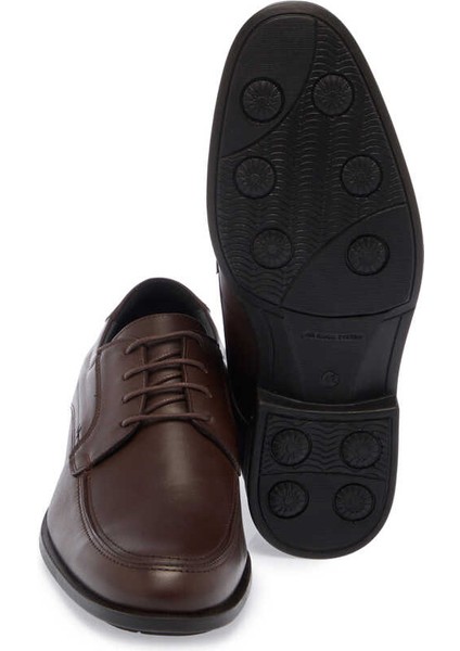 Kahve Hakiki Deri Erkek Klasik Ayakkabı - E24S1AY56984-A24 fırsatları