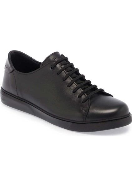 Siyah Hakiki Nubuk Deri Erkek Sneaker - E24S1AY57093-A23