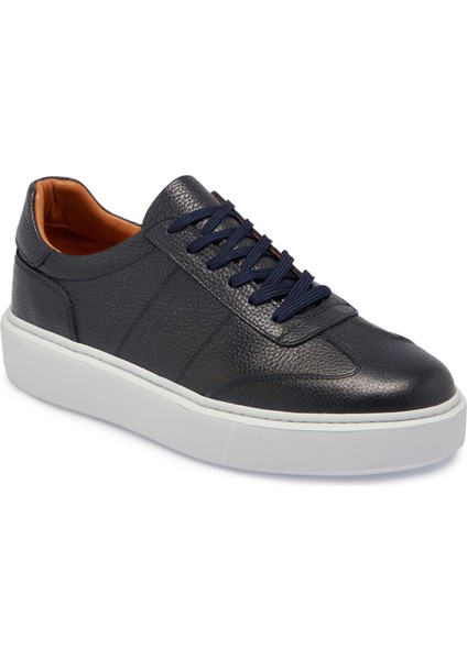 Lacivert Hakiki Deri Erkek Sneaker - E24S1AY56960-A38