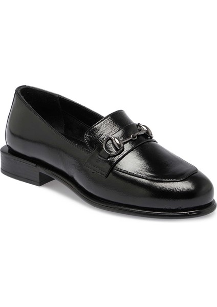 Siyah Hakiki Rugan Deri Kadın Makosen - K24S1AY67656-A07