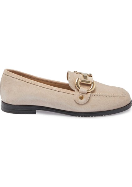 Bej Hakiki Süet Deri Kadın Loafer - K24S1AY67568-B79 modelleri