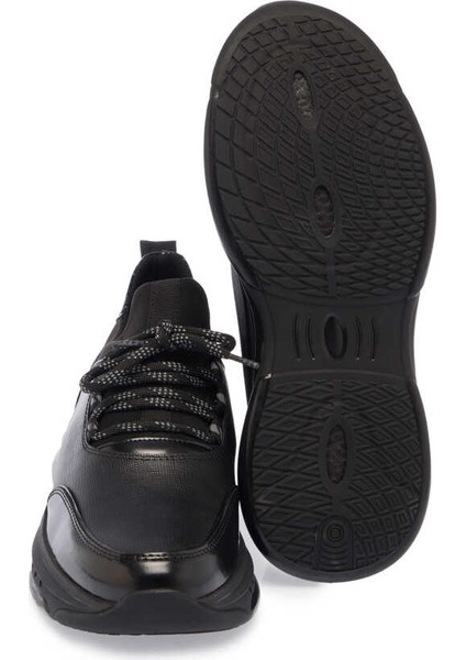 Siyah Hakiki Deri Erkek Sneaker - E24S1AY57057-U63 fırsatları