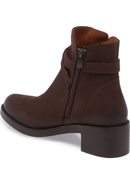 Kahve Hakiki Nubuk Deri Kadın Casual Bot - K24K1BT67510-A39 fiyatları