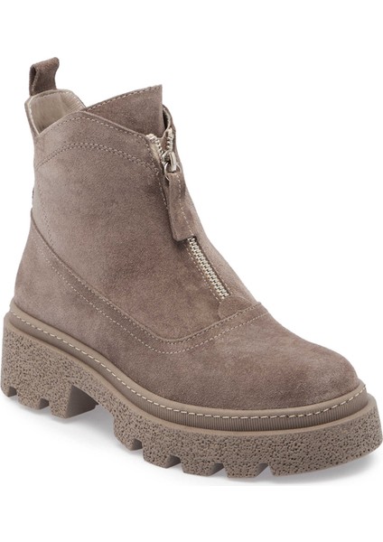 Vizon Hakiki Süet Deri Kadın Casual Bot - K24K1BT67556-A02