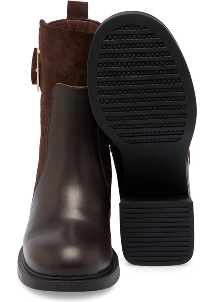 Kahve Hakiki Deri Kadın Casual Bot - K24K1BT67561-F56 fırsatları