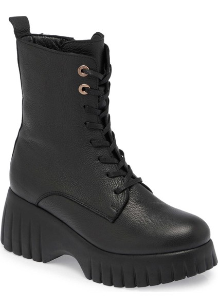 Siyah Hakiki Deri Kadın Casual Bot - K24K1BT67690-A41