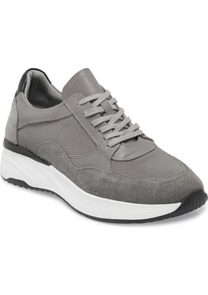 Gri Hakiki Deri Erkek Sneaker - E24S1AY56935-B43
