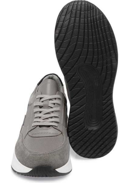Gri Hakiki Deri Erkek Sneaker - E24S1AY56935-B43 fırsatları