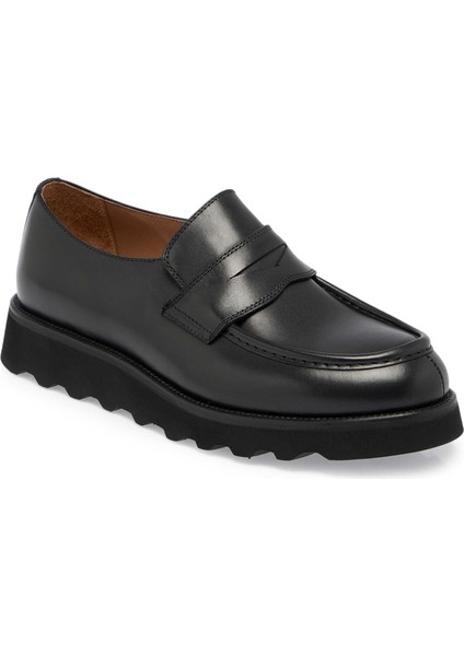 Siyah Hakiki Deri Erkek Casual Ayakkabı - E24S1AY57083-C1U