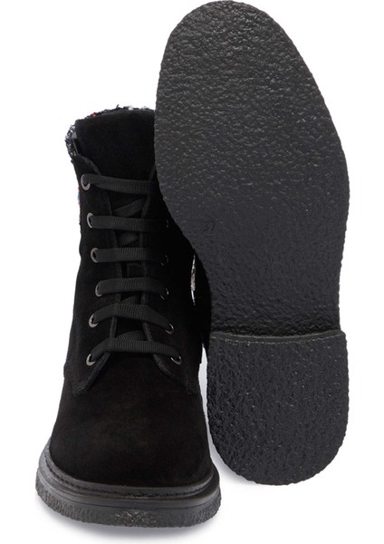 Siyah Hakiki Süet Deri Kadın Casual Bot - K24K1BT67661-A01 fırsatları