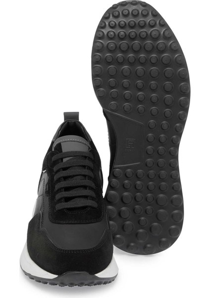 Siyah Hakiki Deri Erkek Sneaker - E24S1AY57068-W19 fırsatları