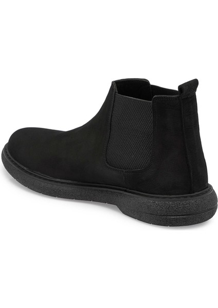 Siyah Hakiki Nubuk Deri Erkek Casual Bot - E24K1BT56951-A64 fiyatları