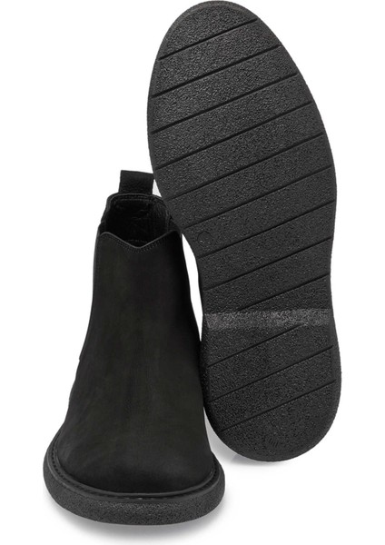 Siyah Hakiki Nubuk Deri Erkek Casual Bot - E24K1BT56951-A64 fırsatları