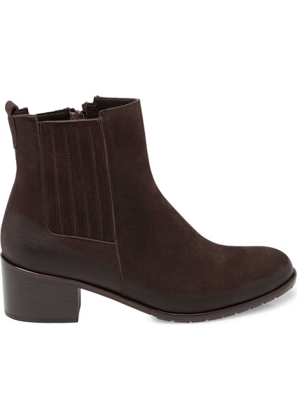 Kahve Hakiki Nubuk Deri Kadın Klasik Bot - K24K1BT67567-A39 modelleri