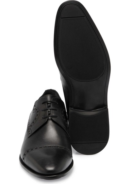 Siyah Hakiki Deri Erkek Klasik Ayakkabı - E24S1AY57107-A43 fırsatları
