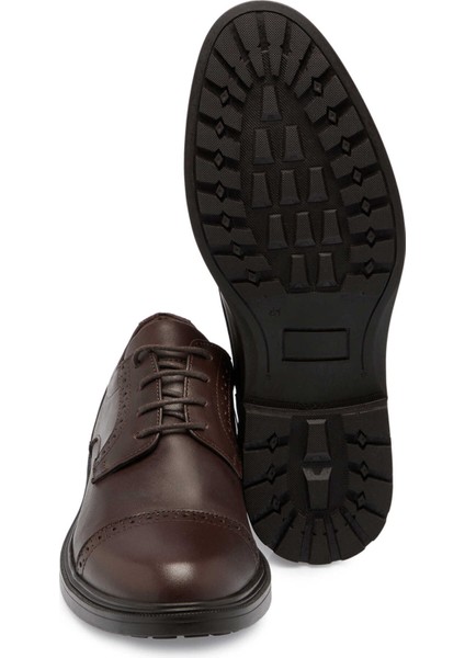 Kahve Hakiki Deri Erkek Klasik Ayakkabı - E24S1AY57092-A24 fırsatları