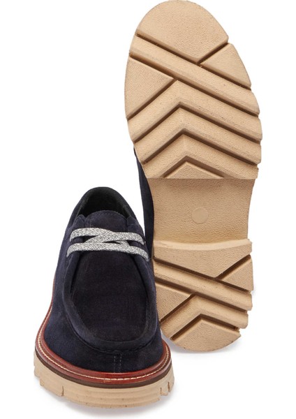 Lacivert Hakiki Süet Deri Erkek Casual Ayakkabı - E24S1AY56978-D44 fırsatları