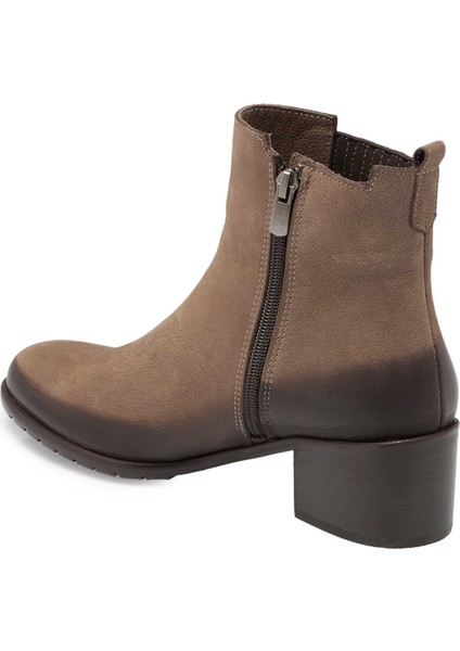 Kum Hakiki Nubuk Deri Kadın Klasik Bot - K24K1BT67567-B21 fiyatları