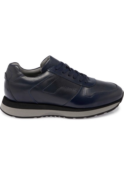 Lacivert Hakiki Deri Erkek Sneaker - E24S1AY57042-K4K modelleri