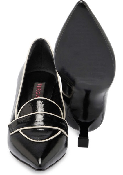 Siyah Hakiki Rugan Deri Kadın Stiletto - K24S1AY67514-A07 fırsatları