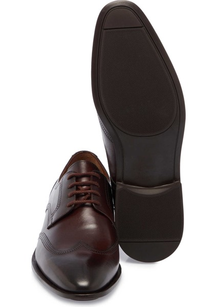 Kahve Hakiki Deri Erkek Klasik Ayakkabı - E24S1AY57105-B90 fırsatları