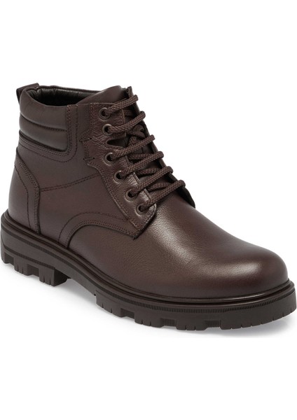 Kahve Hakiki Nubuk Deri Erkek Casual Bot - E24K1BT57086-A42