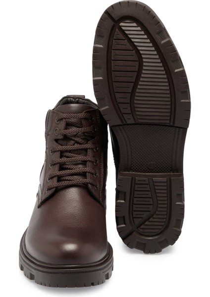 Kahve Hakiki Nubuk Deri Erkek Casual Bot - E24K1BT57086-A42 fırsatları