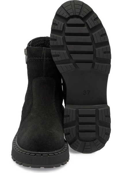 Siyah Hakiki Süet Deri Kadın Casual Bot - K24K1BT67557-A01 fırsatları