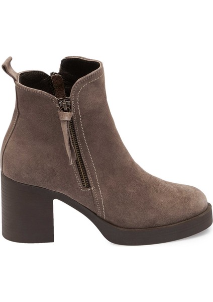 Vizon Hakiki Süet Deri Kadın Casual Bot - K24K1BT67563-A02 modelleri