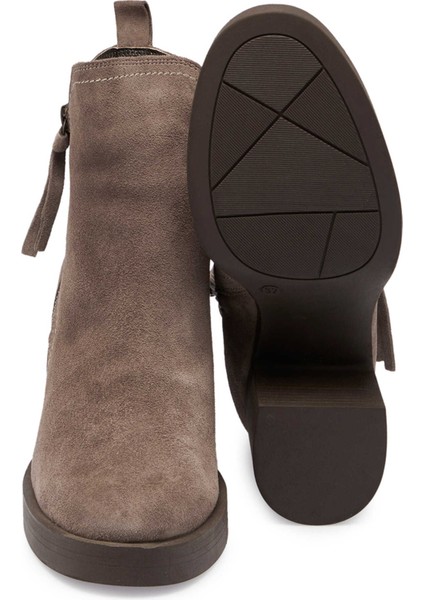 Vizon Hakiki Süet Deri Kadın Casual Bot - K24K1BT67563-A02 fırsatları