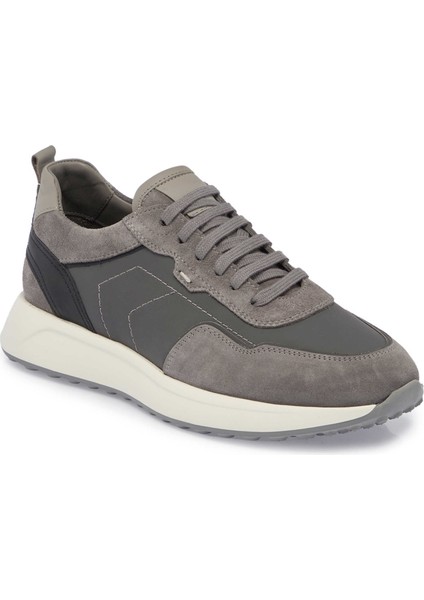 Gri Hakiki Deri Erkek Sneaker - E24S1AY57068-Q9I