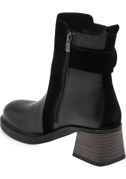 Siyah Hakiki Deri Kadın Casual Bot - K24K1BT67561-F49 fiyatları