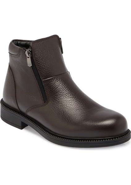 Kahve Hakiki Deri Erkek Casual Bot - E24K1BT56995-A42