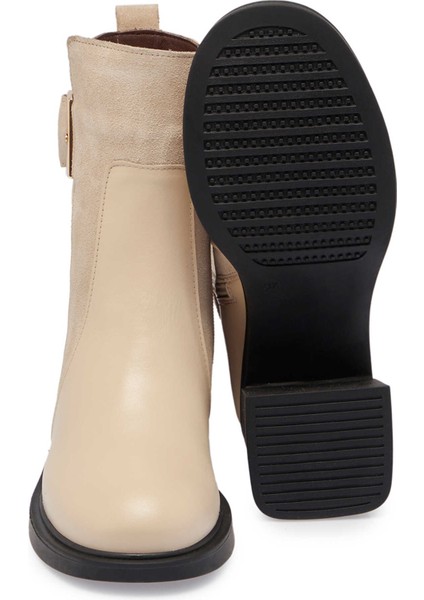 Bej Hakiki Deri Kadın Casual Bot - K24K1BT67561-U49 fırsatları