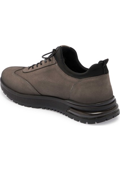 Gri Hakiki Nubuk Deri Erkek Sneaker - E24S1AY57028-A40 fiyatları