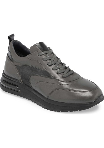Gri Hakiki Deri Erkek Sneaker - E24S1AY57026-B43
