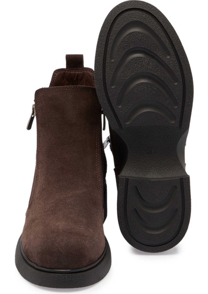 Kahve Hakiki Süet Deri Kadın Casual Bot - K24K1BT67560-B85 fırsatları