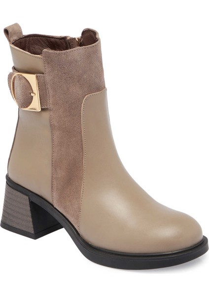 Vizon Hakiki Deri Kadın Casual Bot - K24K1BT67561-F50