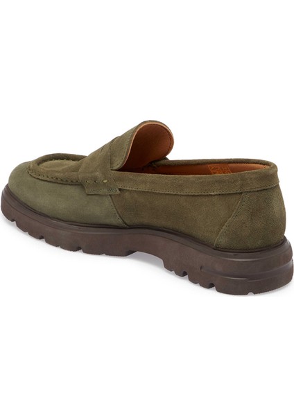 Haki Hakiki Süet Deri Erkek Loafer - E24S1AY56930-J86 fiyatları