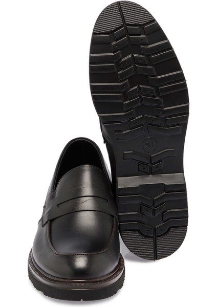 Siyah Hakiki Deri Erkek Klasik Ayakkabı - E24S1AY56946-M2S fırsatları