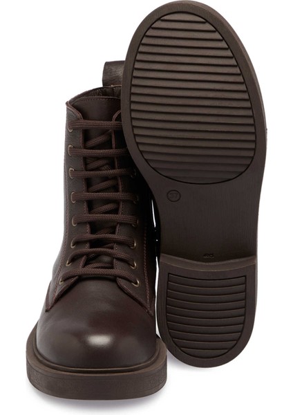 Kahve Hakiki Deri Kadın Casual Bot - K24K1BT67565-A24 fırsatları