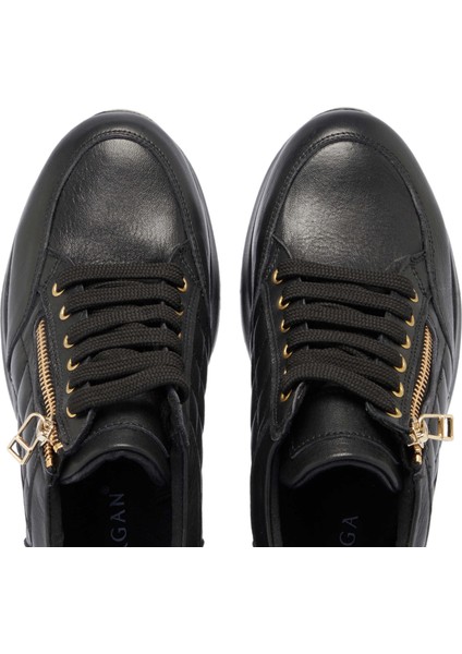 Siyah Hakiki Deri Kadın Sneaker - K24S1AY67723-A23 indirimleri