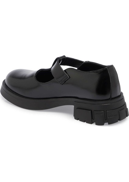 Siyah Hakiki Rugan Deri Kadın Casual Ayakkabı - K24S1AY67687-A07 fiyatları