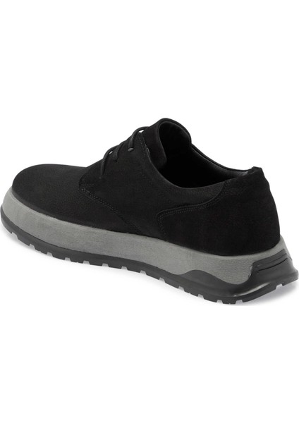 Siyah Hakiki Nubuk Deri Erkek Casual Ayakkabı - E24S1AY56938-A64 fiyatları
