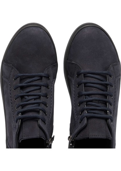 Lacivert Hakiki Nubuk Deri Kadın Casual Bot - K24K1BT67633-C39 indirimleri