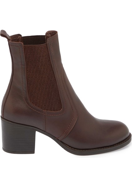 Kahve Hakiki Deri Kadın Klasik Bot - K24K1BT67527-A24 modelleri