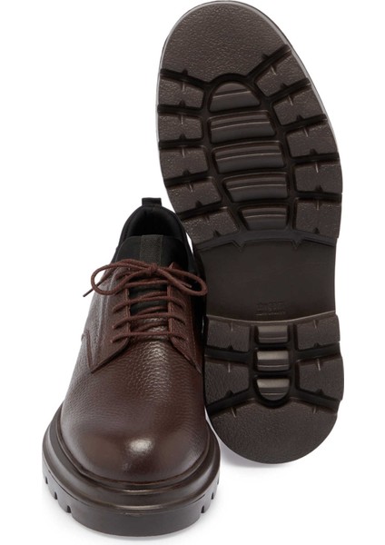 Kahve Hakiki Deri Erkek Casual Ayakkabı - E24S1AY57025-A42 fırsatları