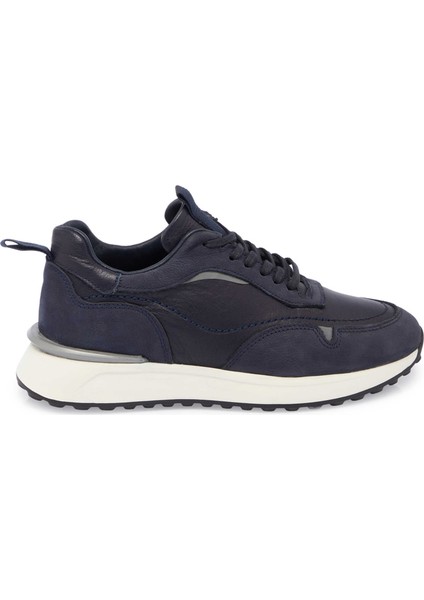 Lacivert Hakiki Deri Erkek Sneaker - E24S1AY56936-A31 modelleri